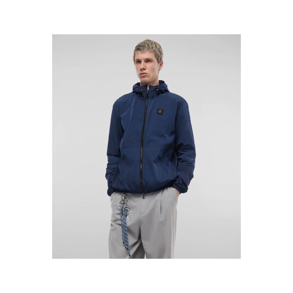 Refrigiwear Blue Polyamide Men's Summer Jacket