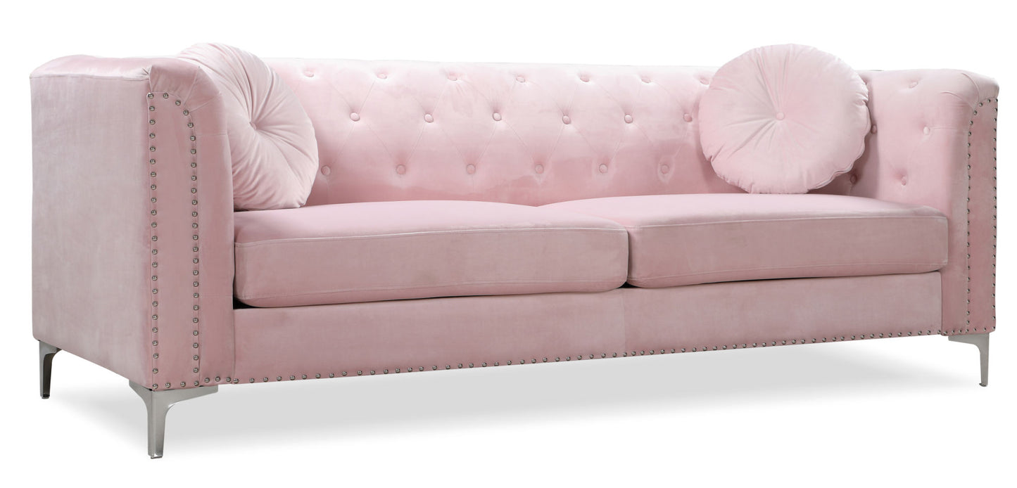 Glory Furniture Pompano G894A-S Sofa ( 2 Boxes ) , PINK
