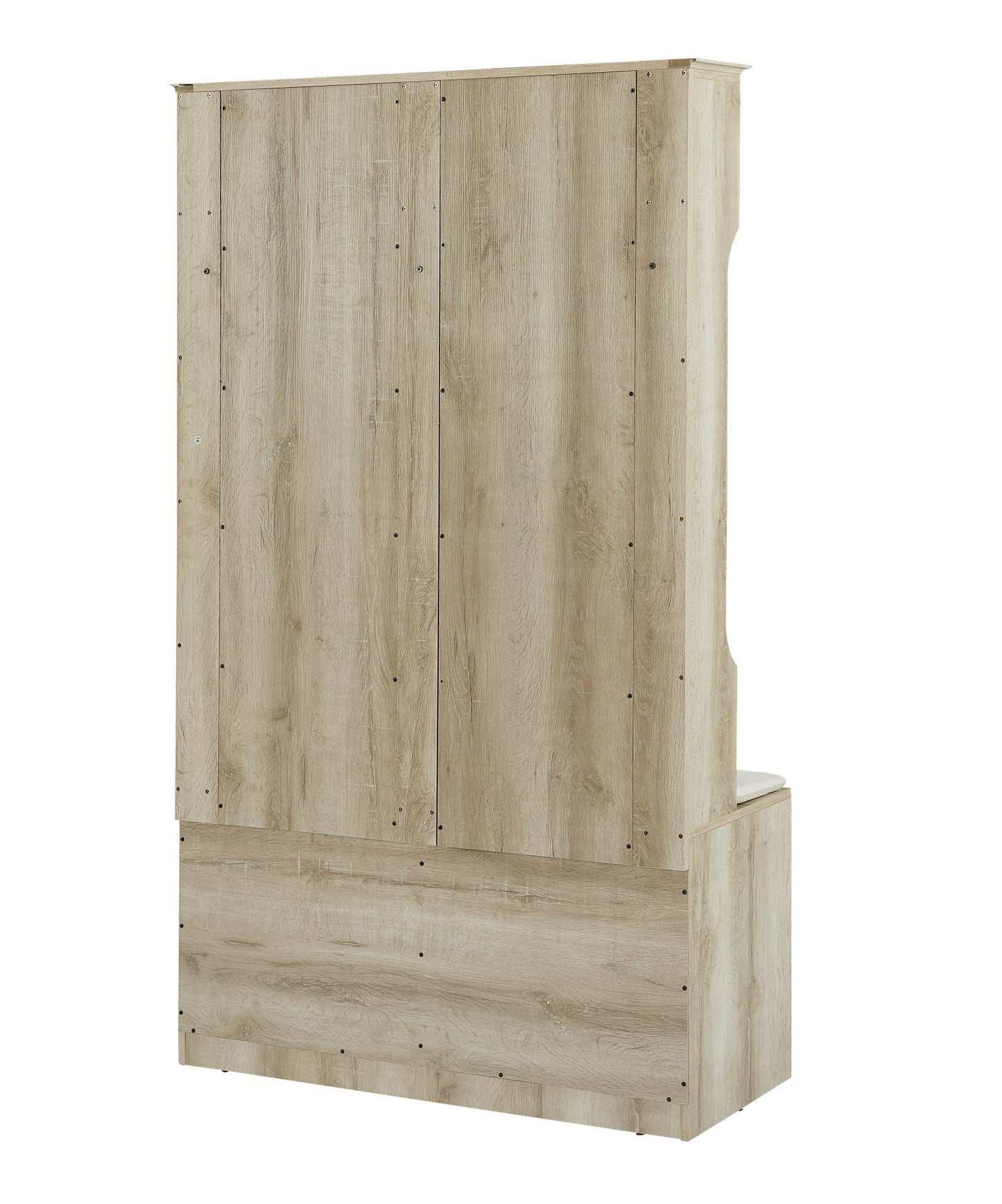 Wood Coat Rack, Storage Shoe Cabinet, with Clothes Hook, with Sponge Pad Product, Multiple Storage Racks, bedroom, porch wardrobe storage rack, Dark Colour