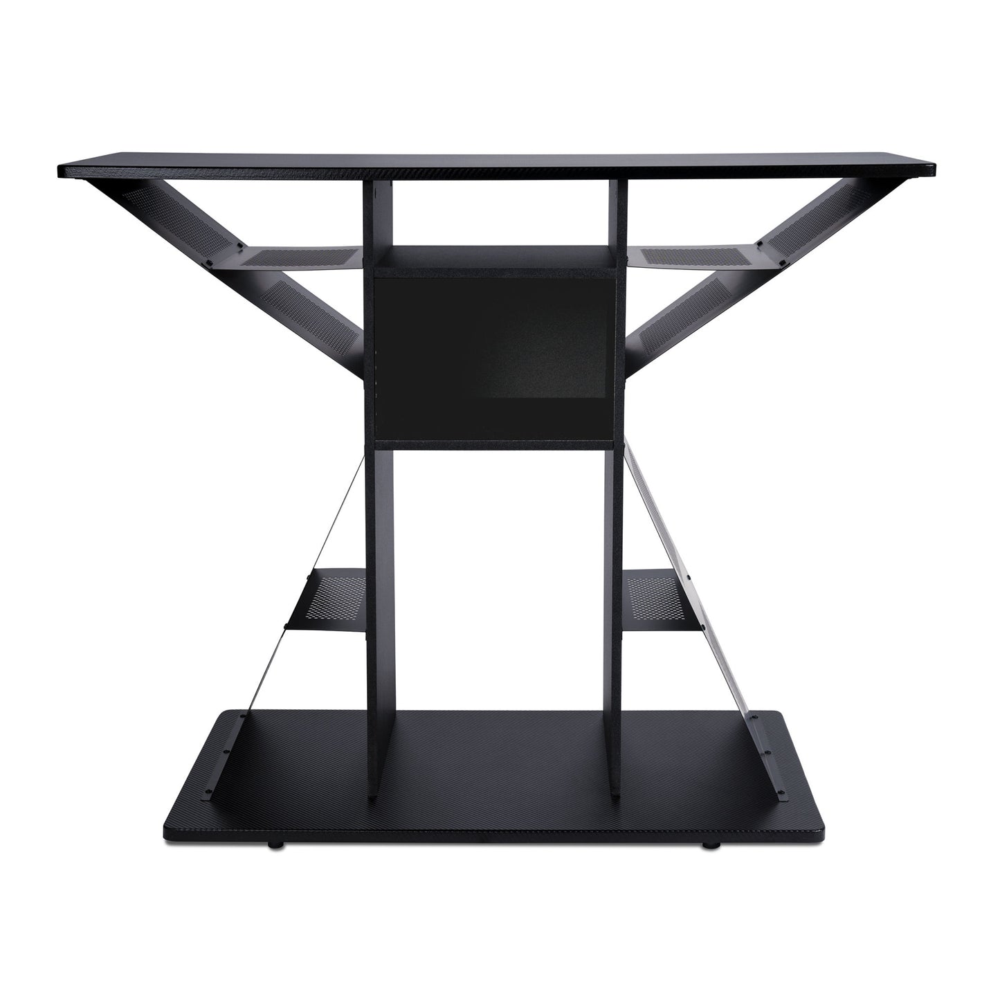 Gaming TV Stand, Holds your Consoles and Games, Built in Cable Management, 12 Storage Compartments