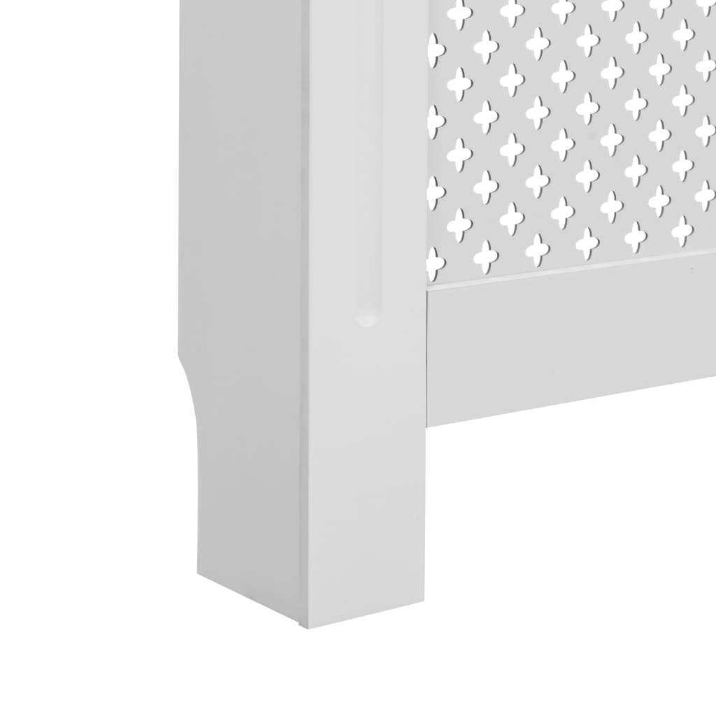 Radiator Cover White 67.7"x7.5"x32.1" MDF