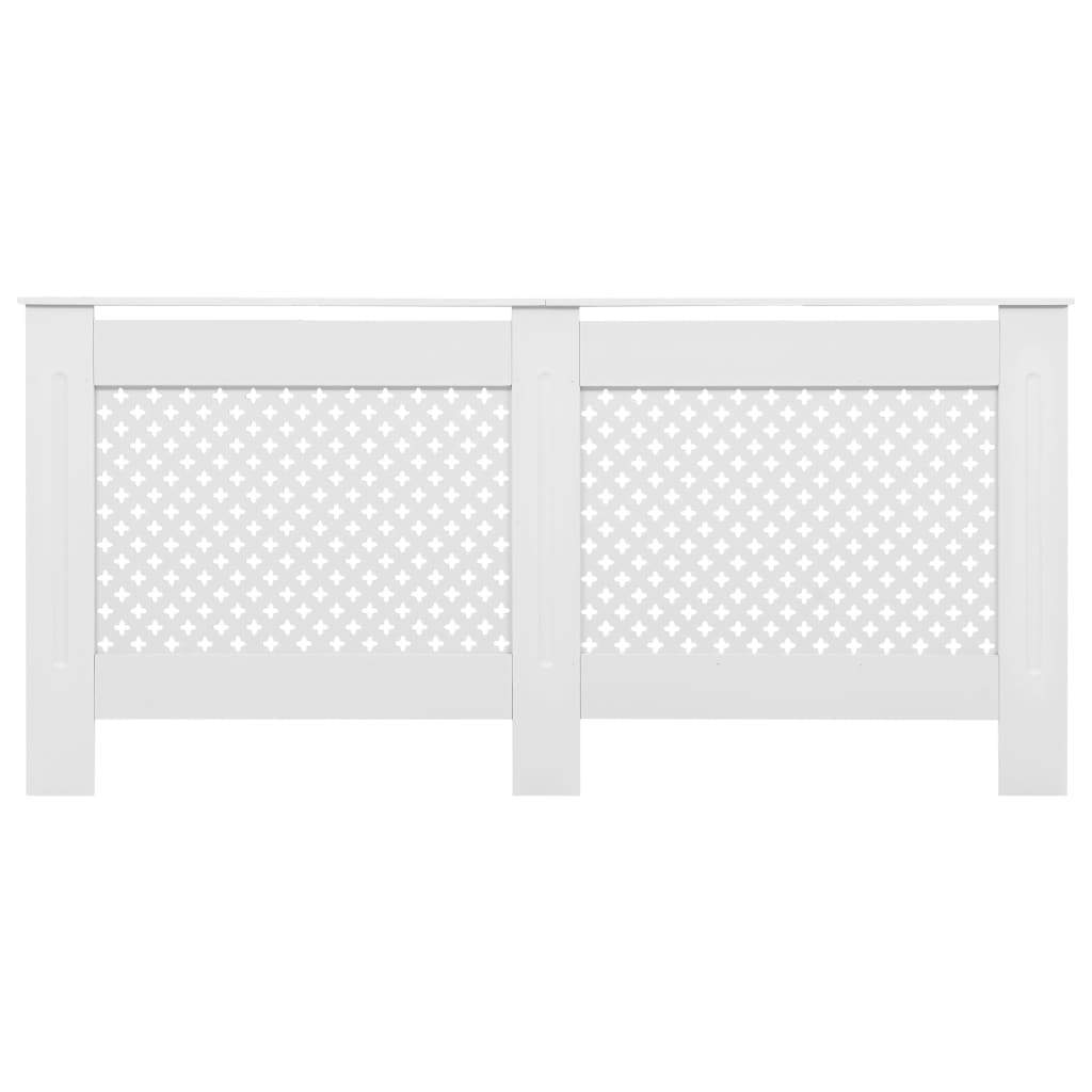 Radiator Cover White 67.7"x7.5"x32.1" MDF