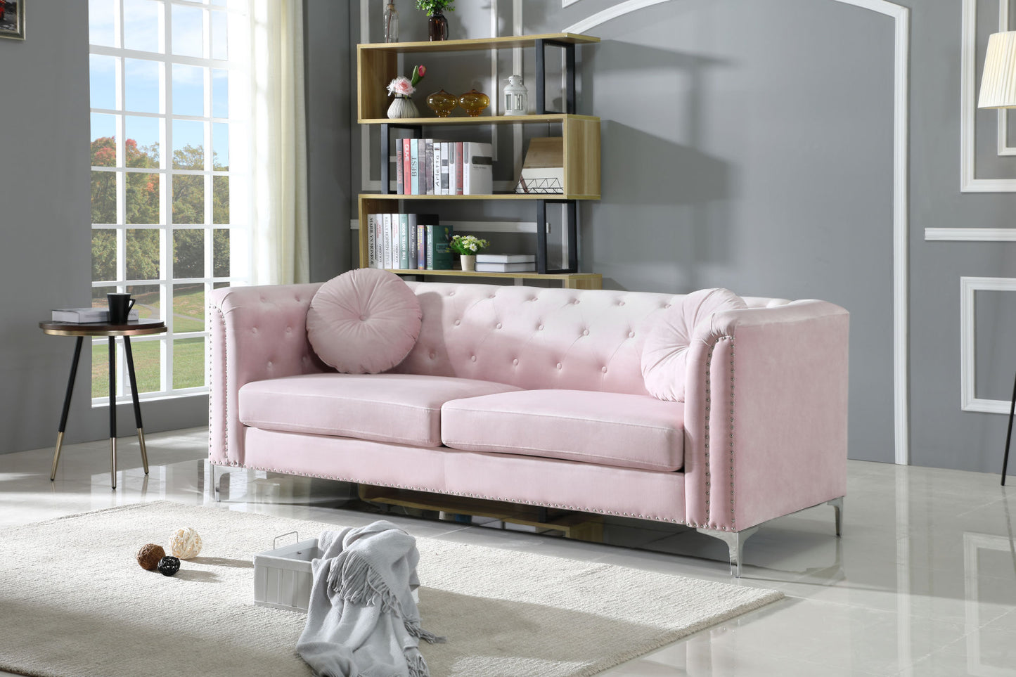 Glory Furniture Pompano G894A-S Sofa ( 2 Boxes ) , PINK