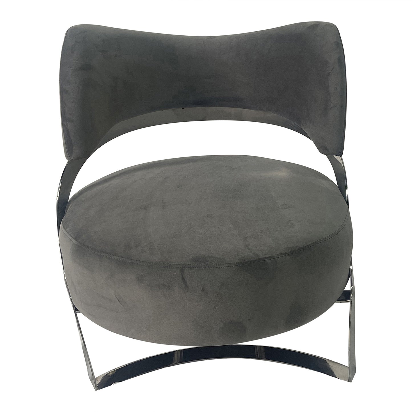 Ashy Grey and Silver Sofa Chair