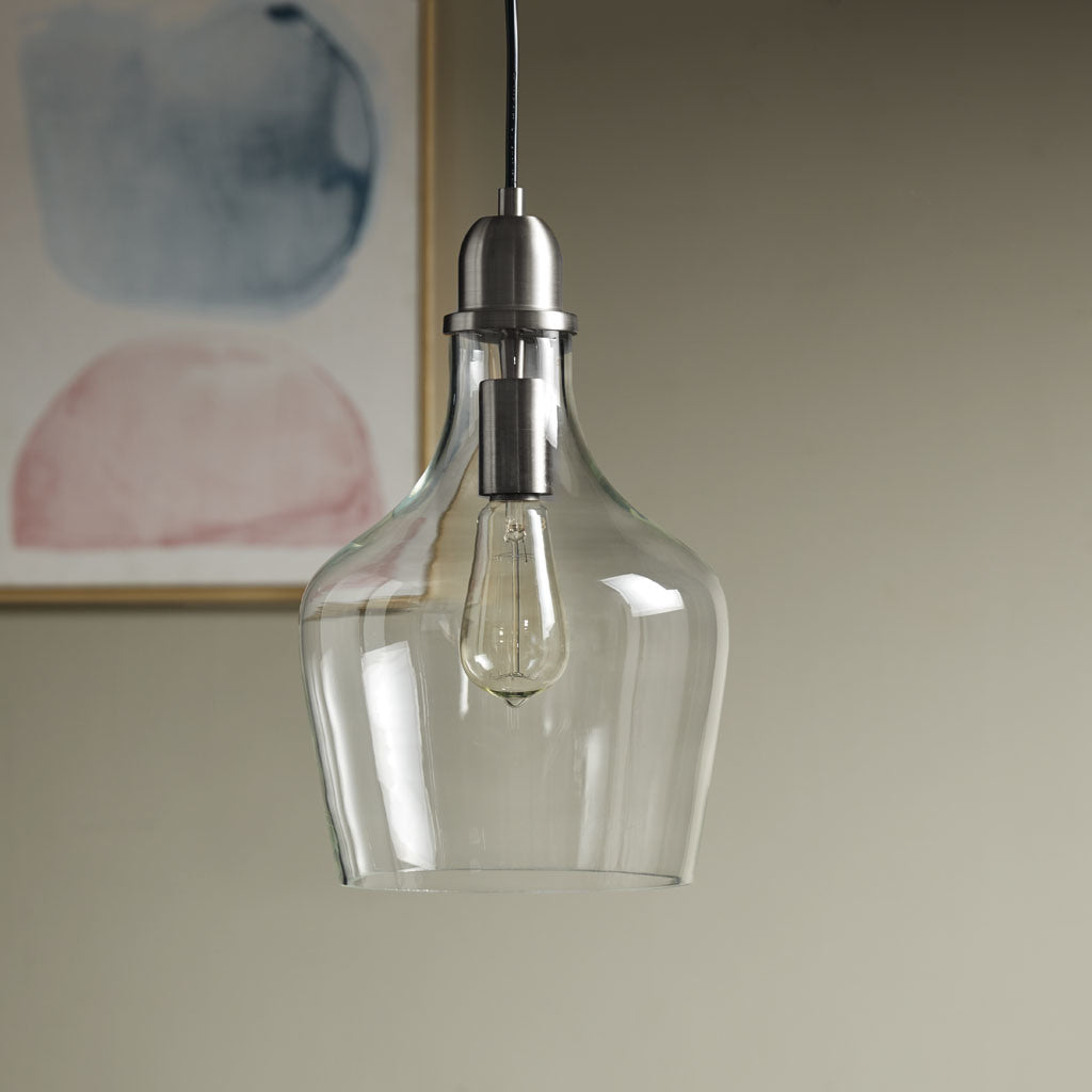 Auburn Bell Shaped Glass Pendant