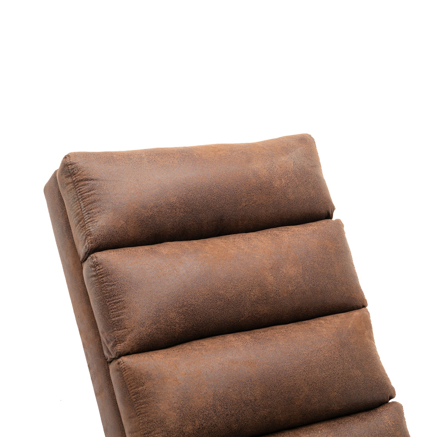 Linen Chaise Lounge Indoor Chair; Modern Long Lounger for Office or Living Room