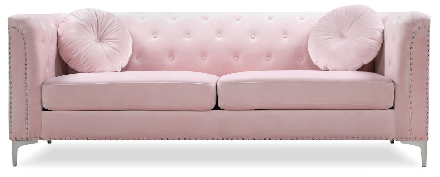 Glory Furniture Pompano G894A-S Sofa ( 2 Boxes ) , PINK