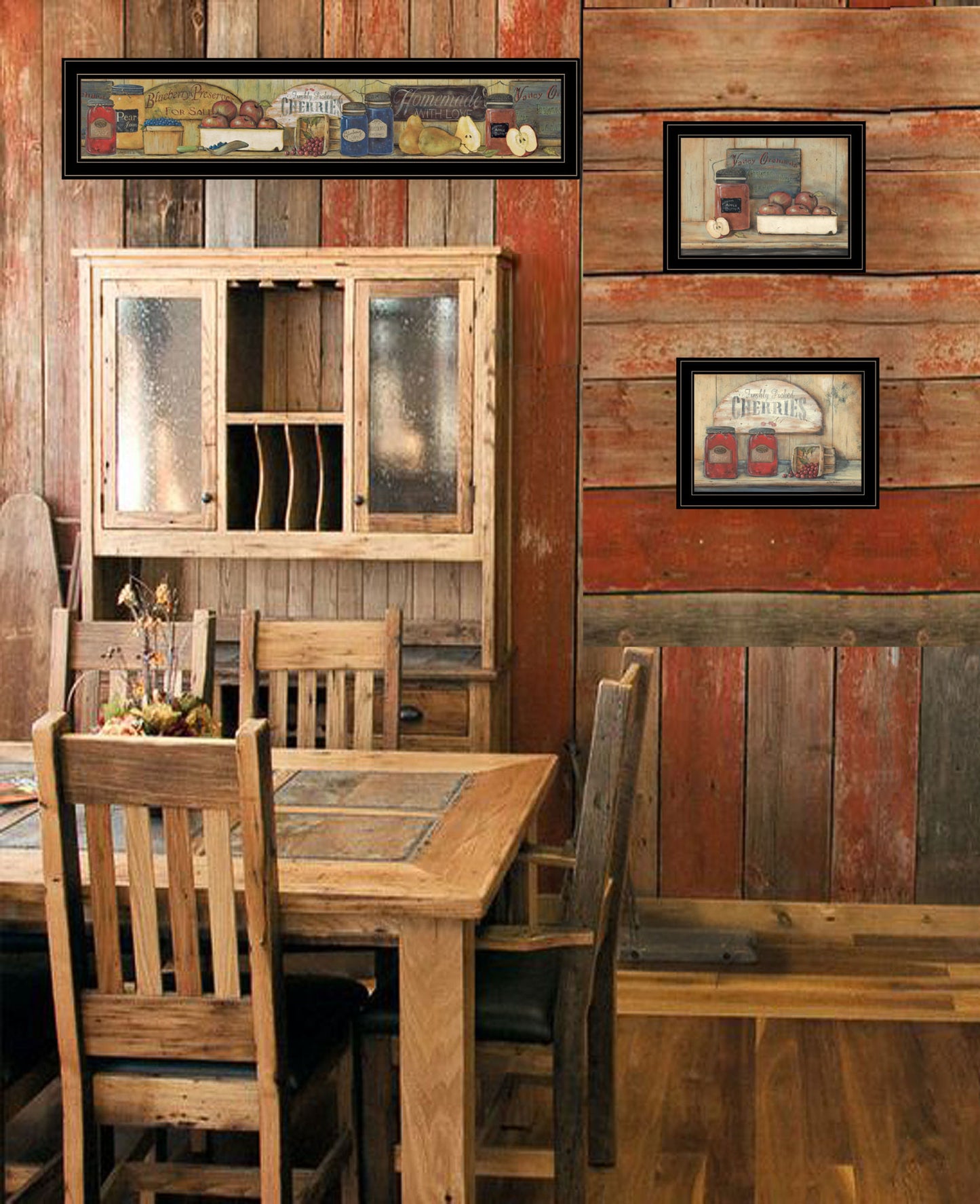 "Country Kitchen" 3 Piece Vignette Wall Art by Pam Britton
