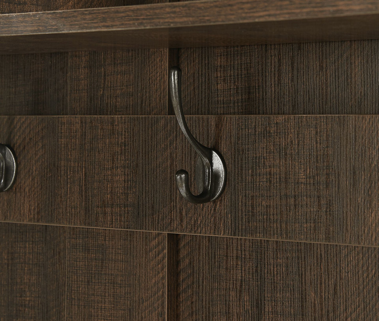 Wood Coat Rack, Storage Shoe Cabinet, with Clothes Hook, with Sponge Pad Product, Multiple Storage Racks, bedroom, porch wardrobe storage rack, Dark Colour
