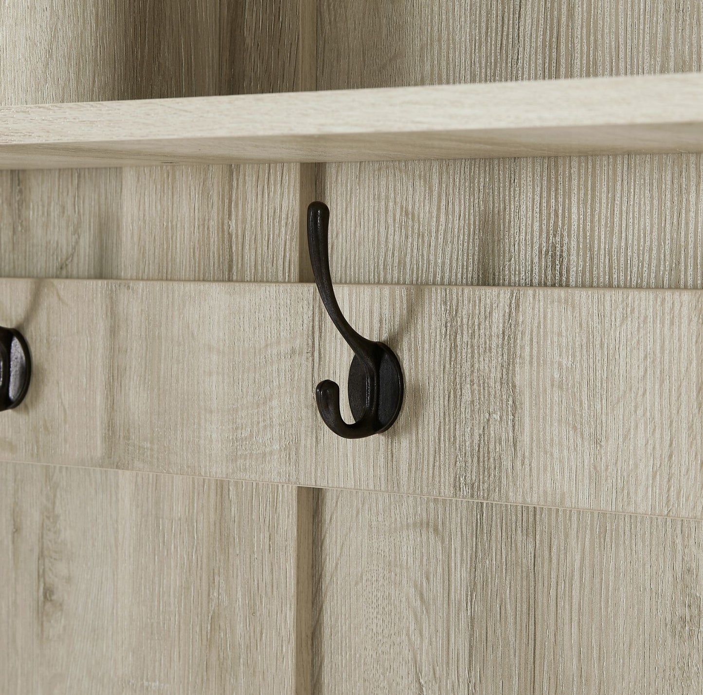 Wood Coat Rack, Storage Shoe Cabinet, with Clothes Hook, with Sponge Pad Product, Multiple Storage Racks, bedroom, porch wardrobe storage rack, Dark Colour