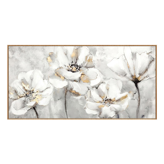 100% Hand Painted Abstract Flower Art Oil Painting