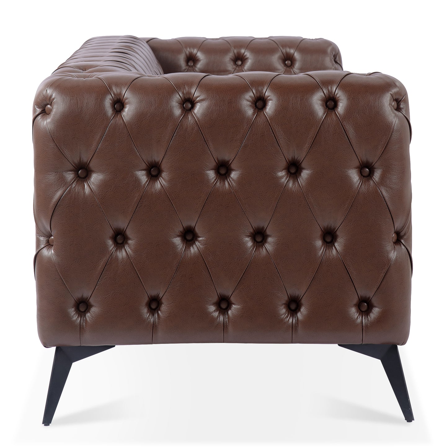 84.06Inch Width Traditional Square Arm removable cushion 3 seater Sofa