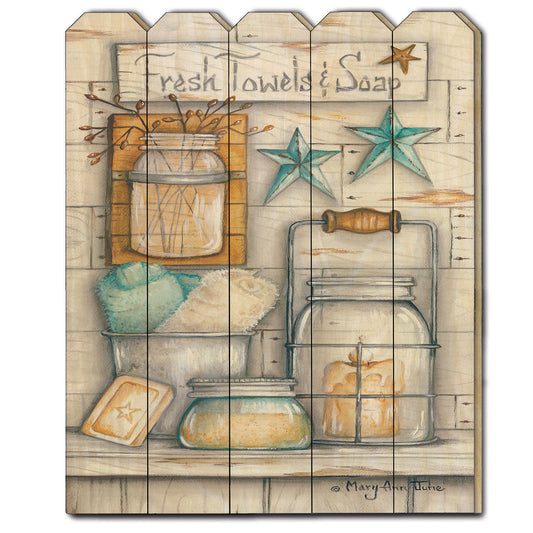 "Fresh Towels & Soap" Wall Art by Mary Ann June