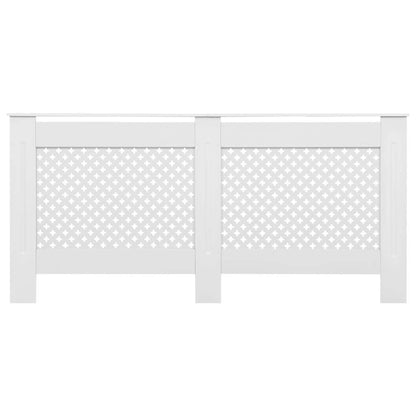 Radiator Cover White 67.7"x7.5"x32.1" MDF