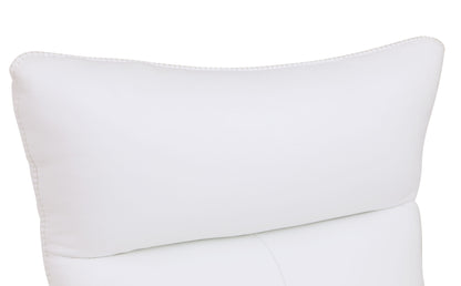 Global United Modern Genuine Italian Leather Upholstered Loveseat