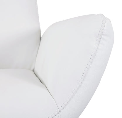 Global United Modern Genuine Italian Leather Upholstered Loveseat