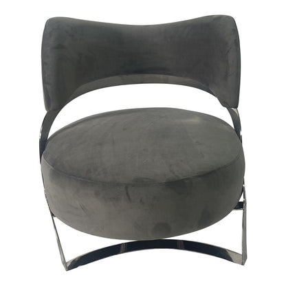 Ashy Grey and Silver Sofa Chair