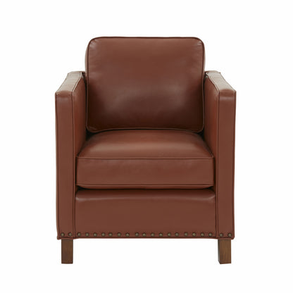 Elizabeth Top Grain Leather Arm Chair