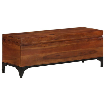 Storage Trunk 43.3"x13.8"x16.1" Solid Acacia Wood