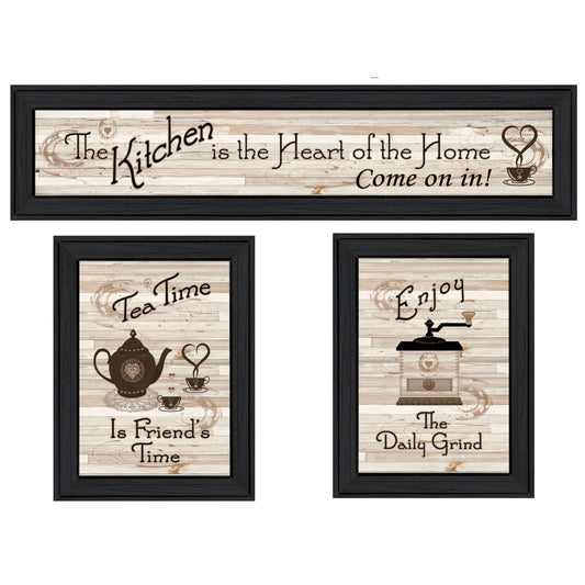 "Kitchen Friendship Collection III" 3-Piece Vignette By Artisan Trendy Decor