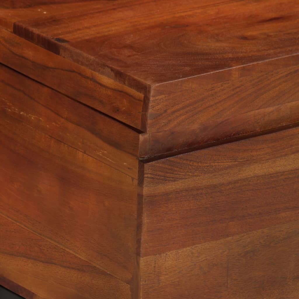 Storage Trunk 43.3"x13.8"x16.1" Solid Acacia Wood