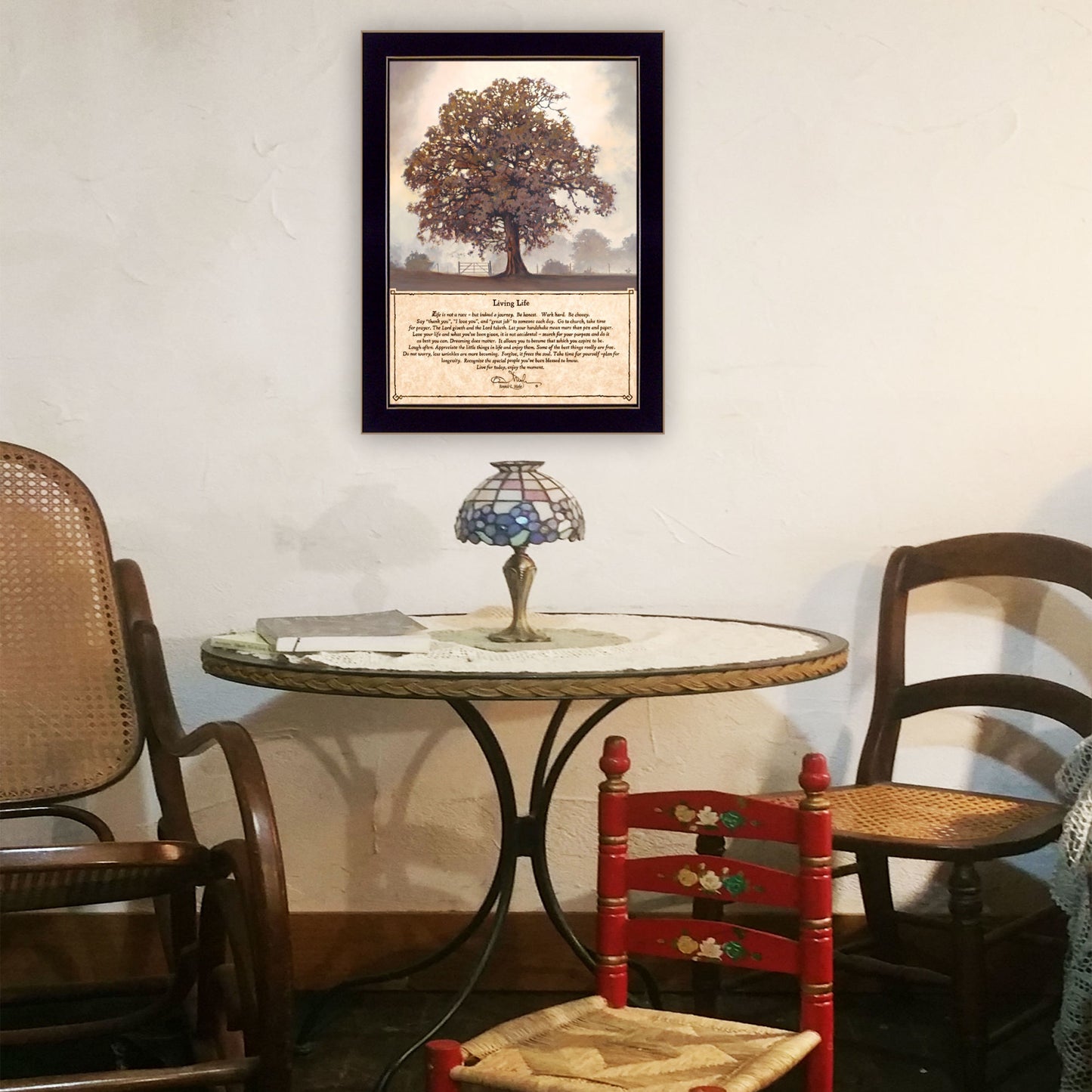 "Living Life" 14"x 18" Wall Art by Bonnie Mohr