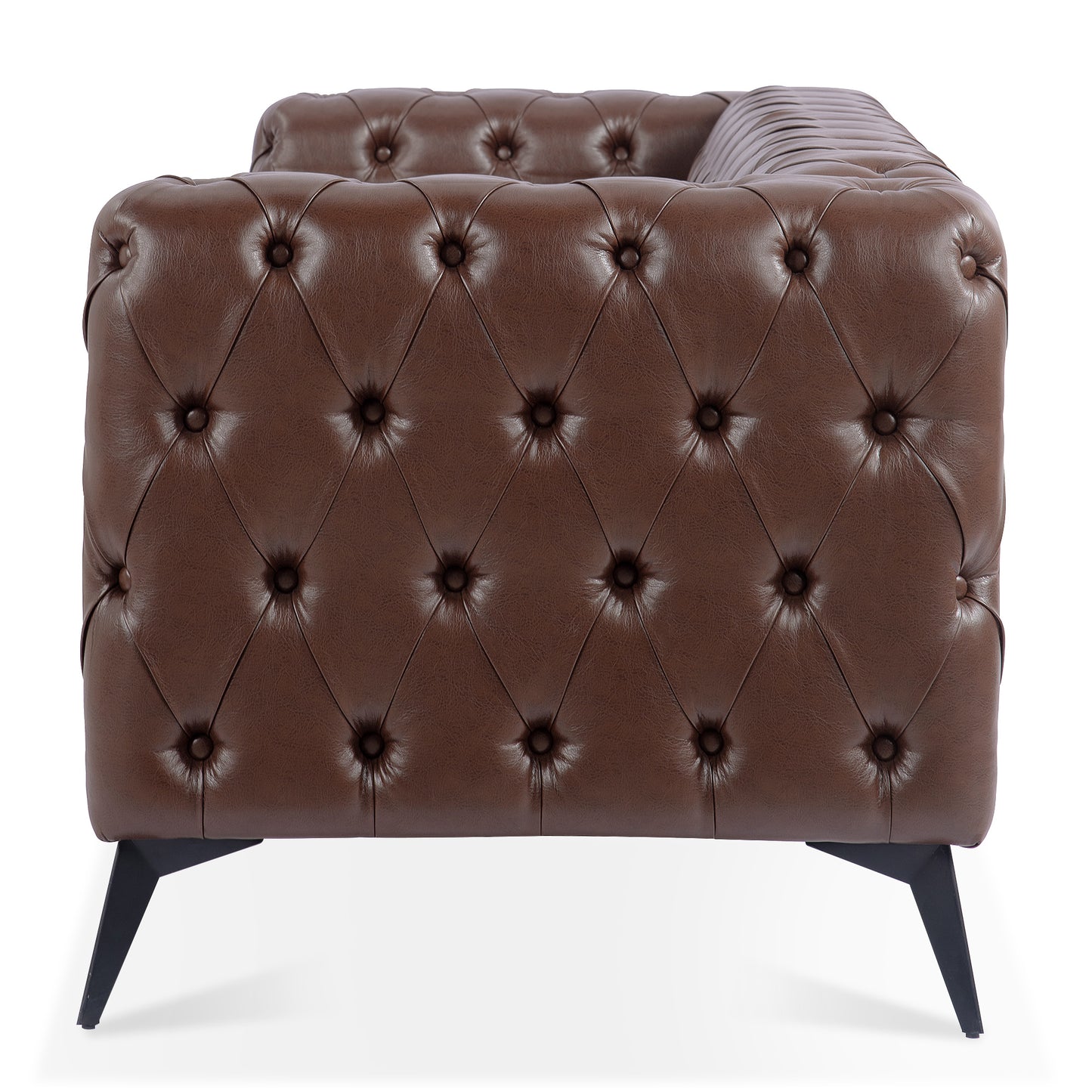84.06Inch Width Traditional Square Arm removable cushion 3 seater Sofa