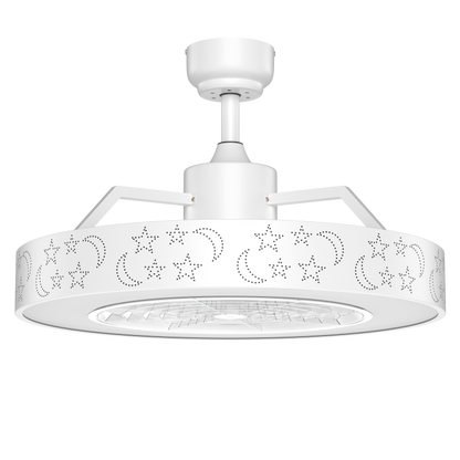 23 Inch Ceiling Fan with LED Light and Remote Control