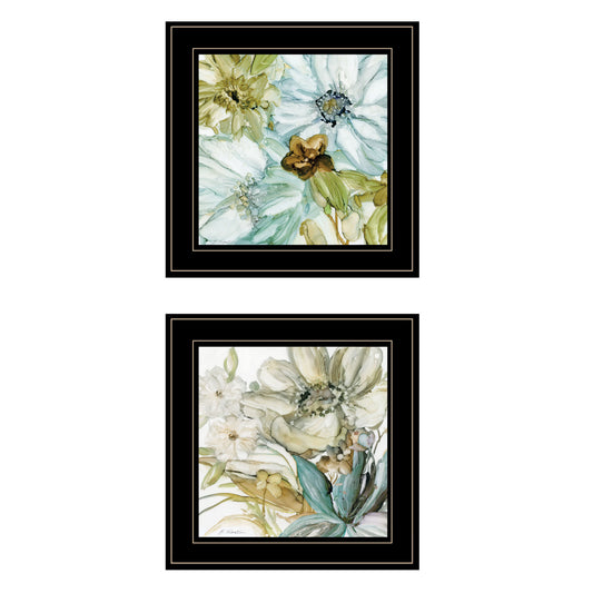 "Sea Glass" Black Framed Wall Art by JG Studios