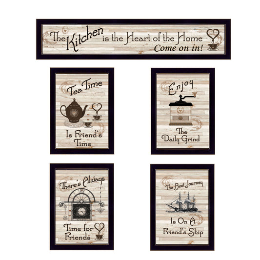 "Kitchen Friendship Collection II" 5 Piece Vignette Wall Art by Millwork Engineering