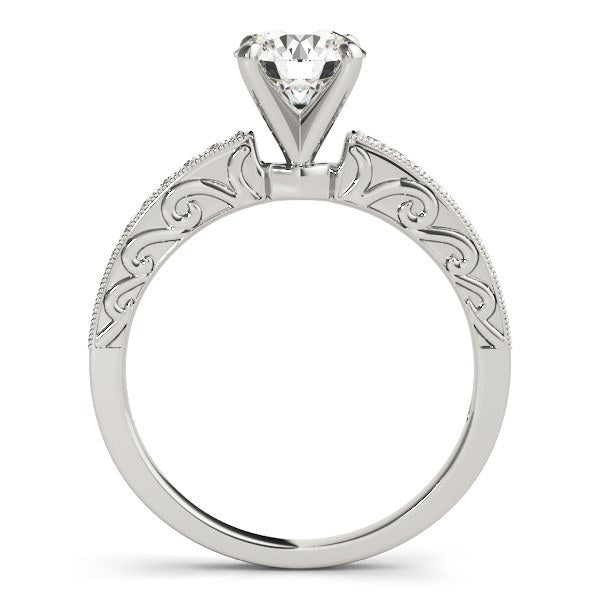 White Gold 14k Antique Style Diamond Engagement Ring (1 1/8 cttw)