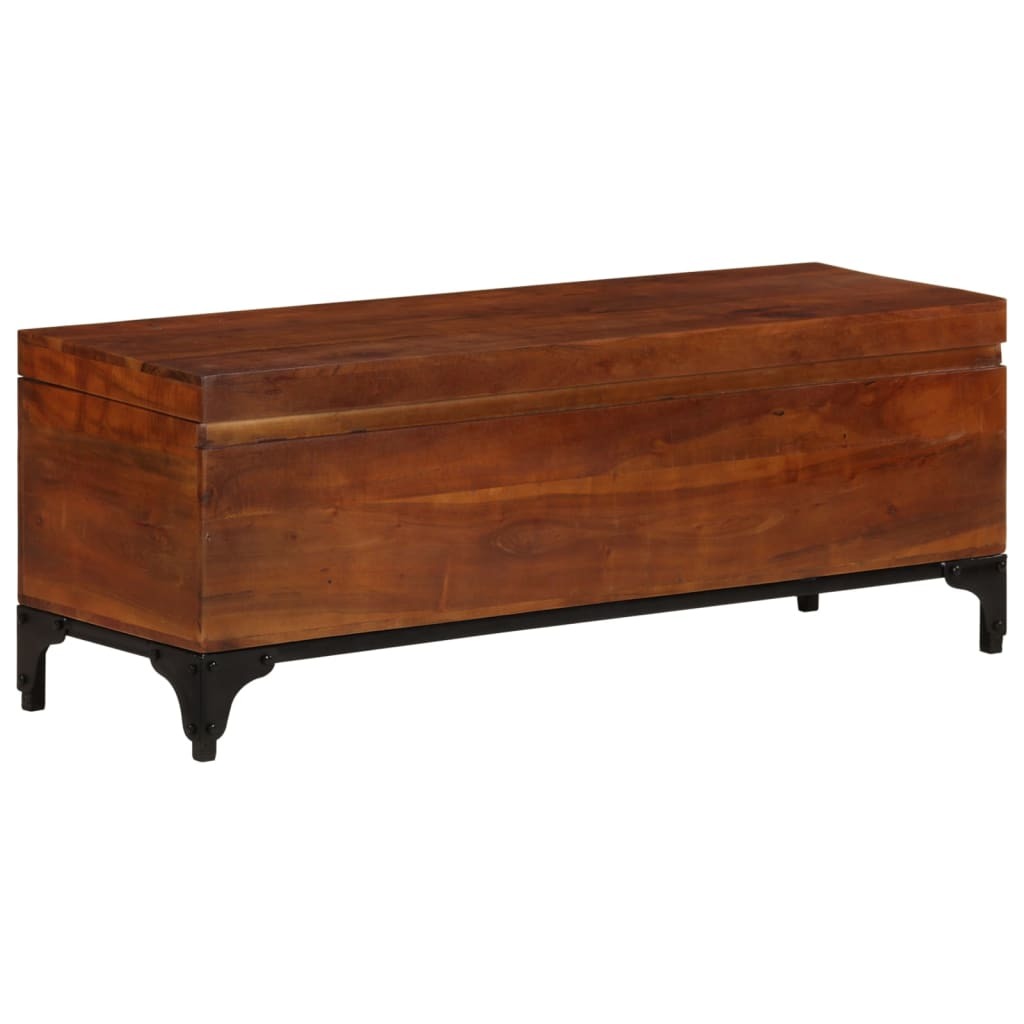 Storage Trunk 43.3"x13.8"x16.1" Solid Acacia Wood