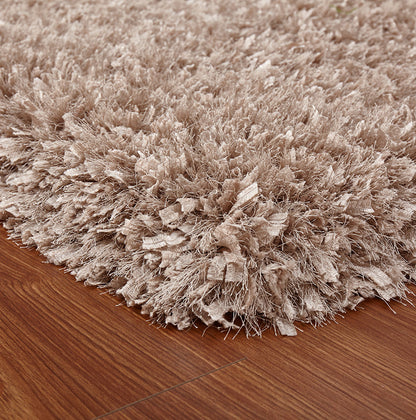 Coral Hand Tufted Shag Area Rug